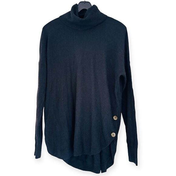 Madewell Crestland Side-Button Turtleneck Tunic Sweater Size Large - Picture 3 of 7